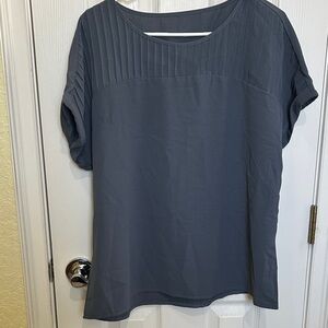 SHEIN Slate Gray Textured Blouse